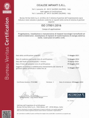Certificate IT331880 _ CICALESE IMPIANTI S.R.L _ ISO 37001
