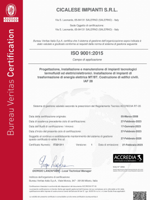 Certificate IT321311_CICALESE IMPIANTI S.R.L. ISO 9001 REV1-1_page-0001
